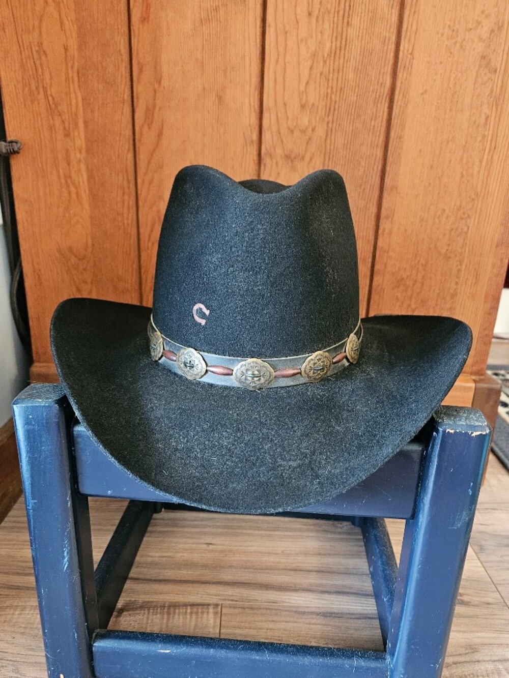 Charlie Horse Triple 'XXX' Fur Blend Black Cowboy Hat, Size 7